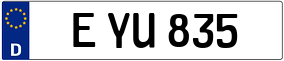 Trailer License Plate